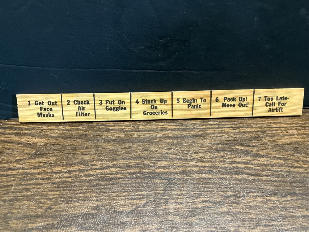 Volcanic Eruption Ash Layer Ruler: Survival Tool Disaster Preparation