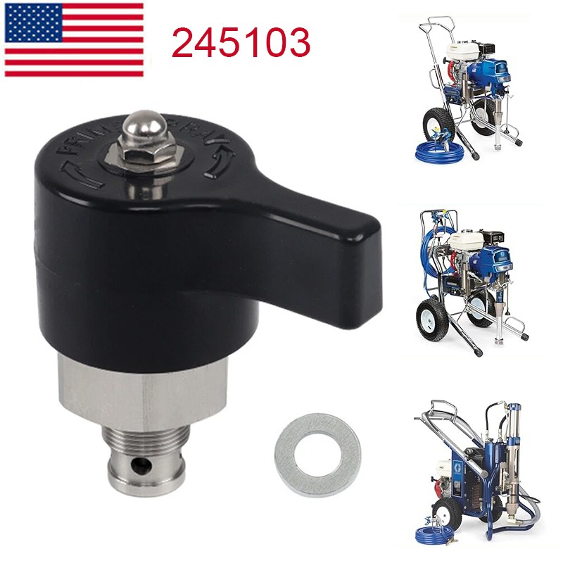 245103 Airless Paint Sprayer Drain Valve Prime Switch For Graco 5900 7900 833