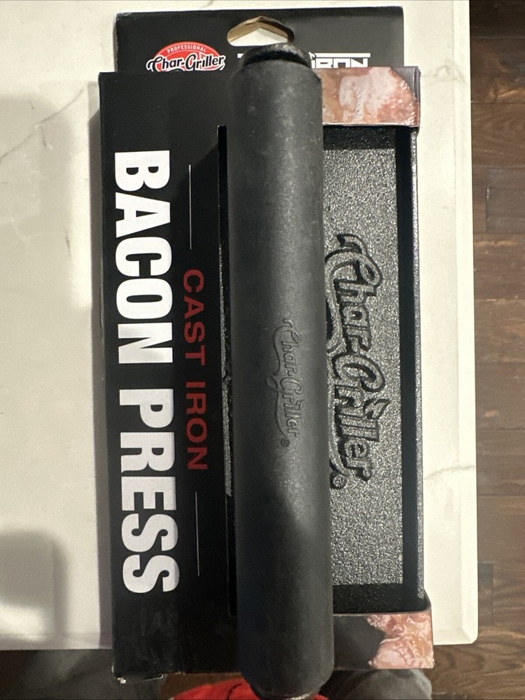 Char Griller Flat Iron Griddle Bacon Press