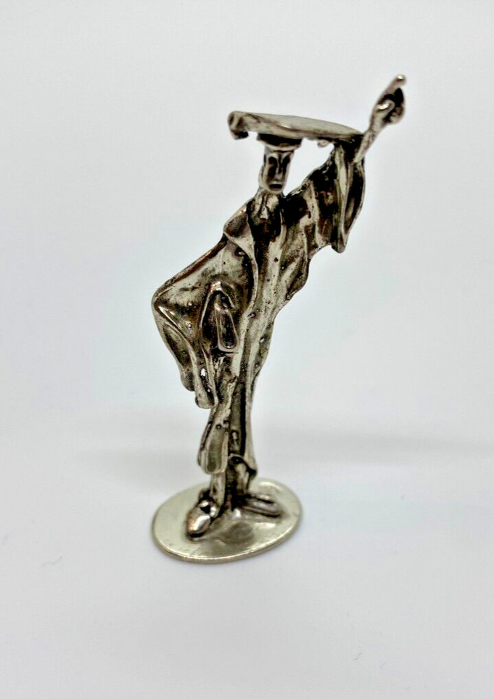 Exquisite Silver Statue 'Wisdom': Sterling Silver Masterpiece (925)