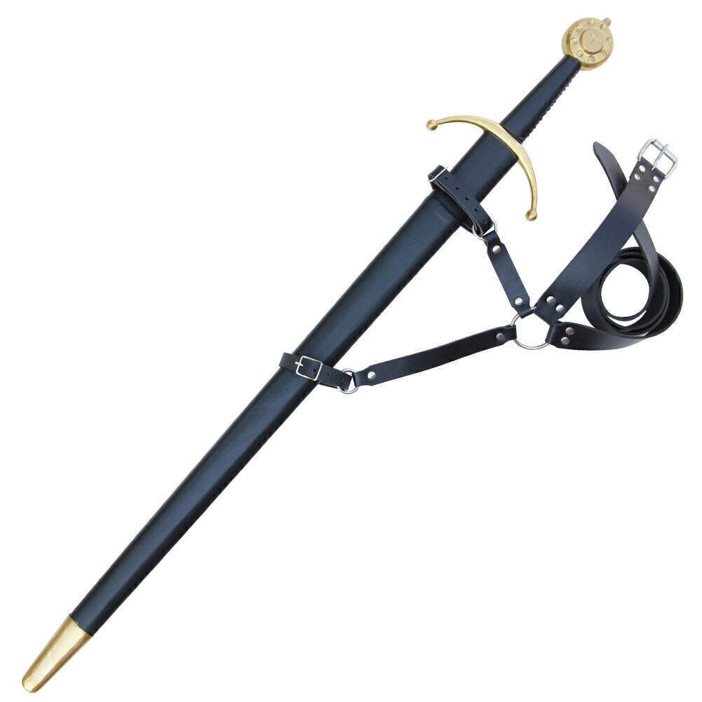 Medieval Leather Sword Dagger Frog Leather Sword Belt Sword Holder Belt