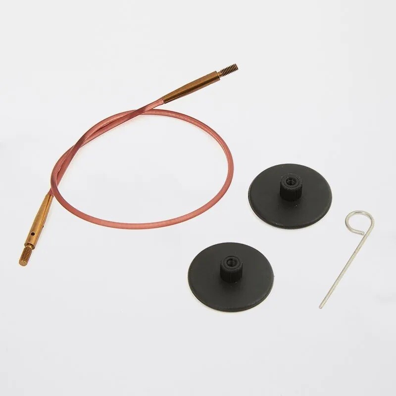 KnitPro Brown Fixed Interchangeable Cable- 16" 20" 24" 32" 40" 47" 60"