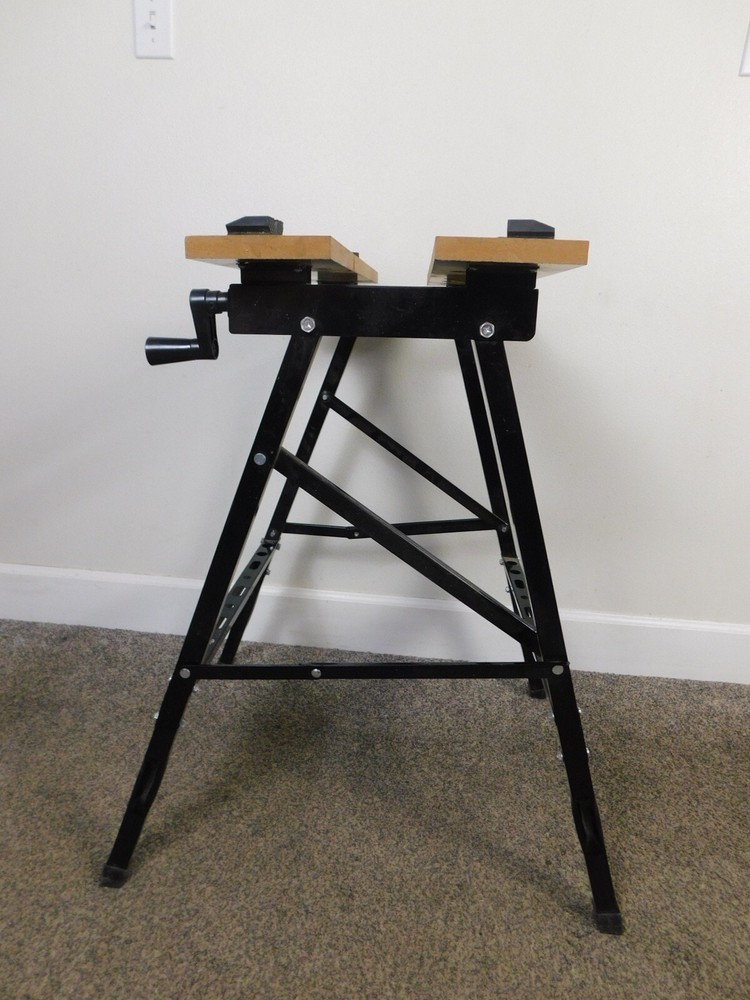 Adjustable VTG Work Mate Folding Workbench Vise Table Good Condition