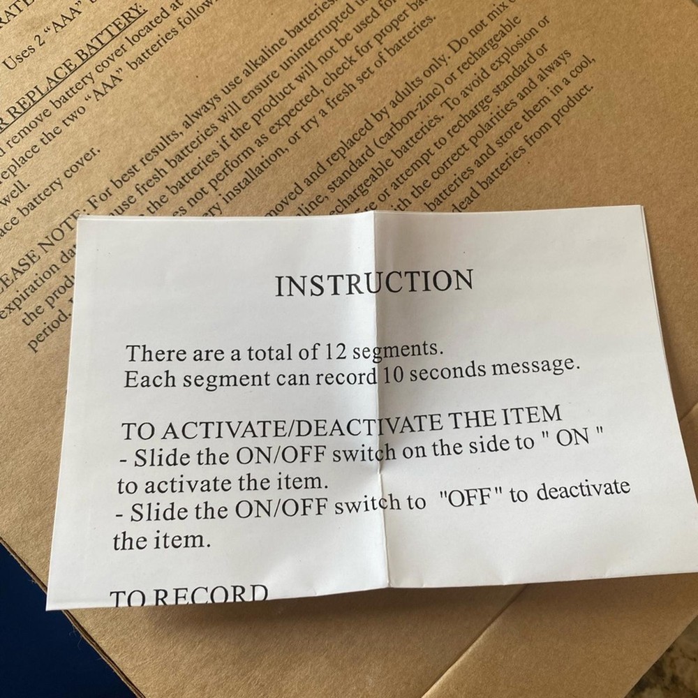 Lifestyle Solutions Voice Recording Message Book