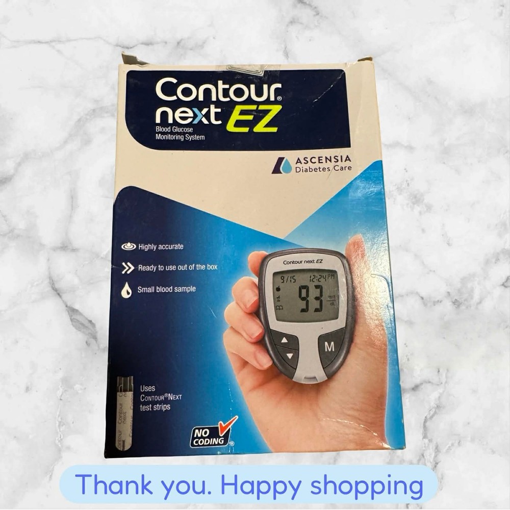 Contour Next Ez Blood Glucose Meter Accurate Testing No Coding NEW SHIPPING
