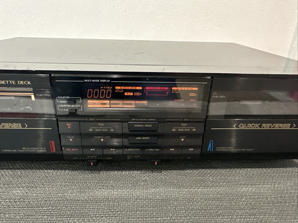 JVC TD-W660 Double Cassette Deck Quick Reverse Japan Made