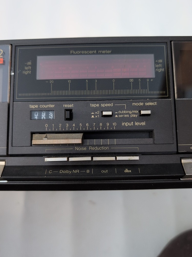 Technics RS-933W Stereo Double Cassette Deck. Dolby DBX With Amorphous Head.