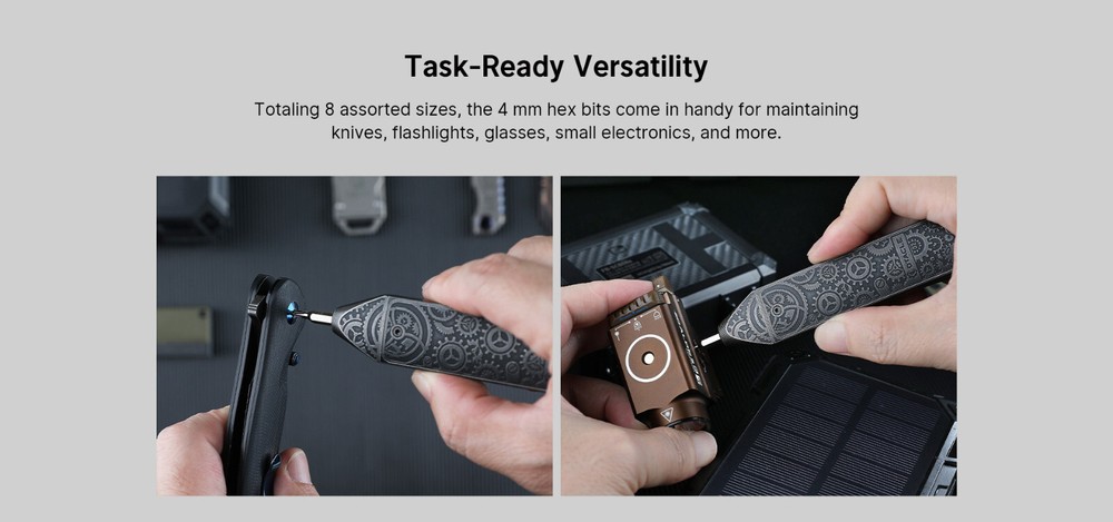 Olight Otacle D2 Ti Gears Multi-Bit Driver w/Fidget Slider & Gear Etching