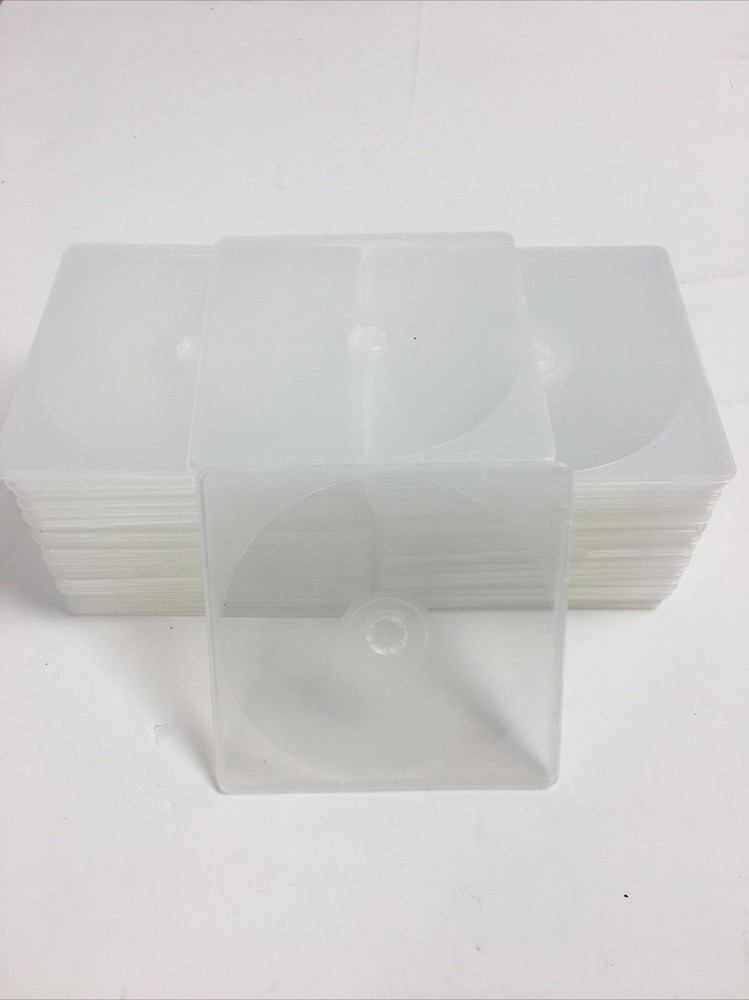 USDISC PP Poly Cases 5mm, Single 1 Disc (Clear) - 44 Pack