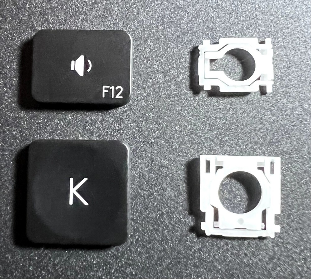 Logitech MX WIRELESS BLACK INDIVIDUAL REPLACEMENT KEYBOARD KEYCAPS KEYS (YR0073)