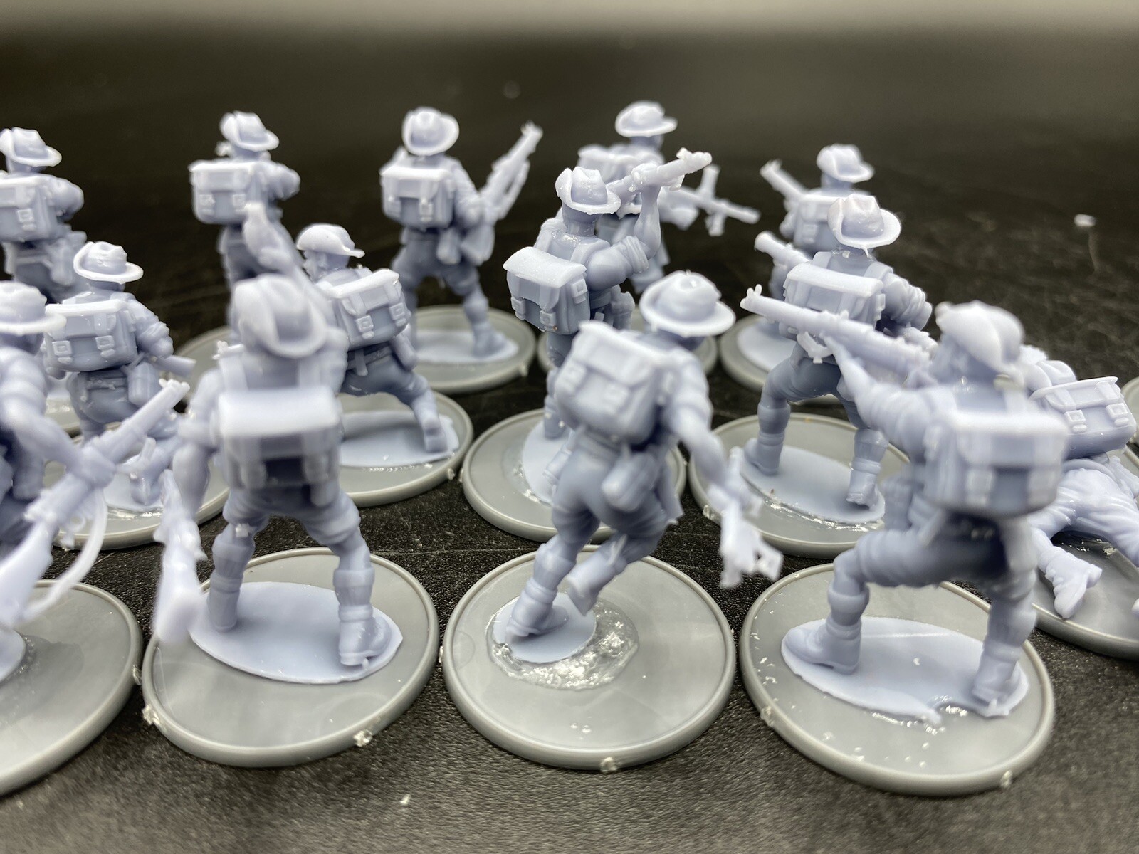 28mm, 3D Printed, WW2, Australians Infantry (17), Bolt Action.