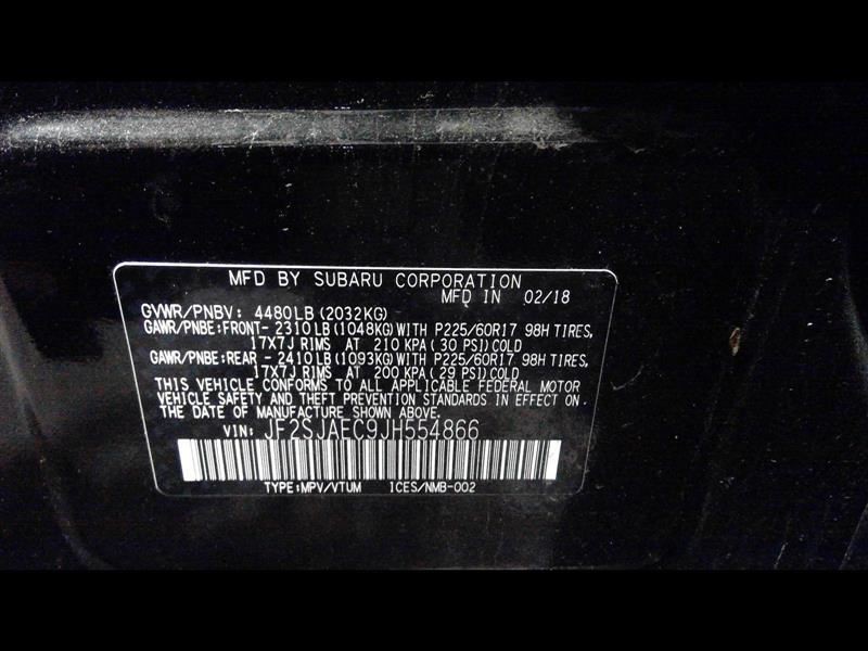 Information Display Screen 2018 Subaru Forester 85263SG010