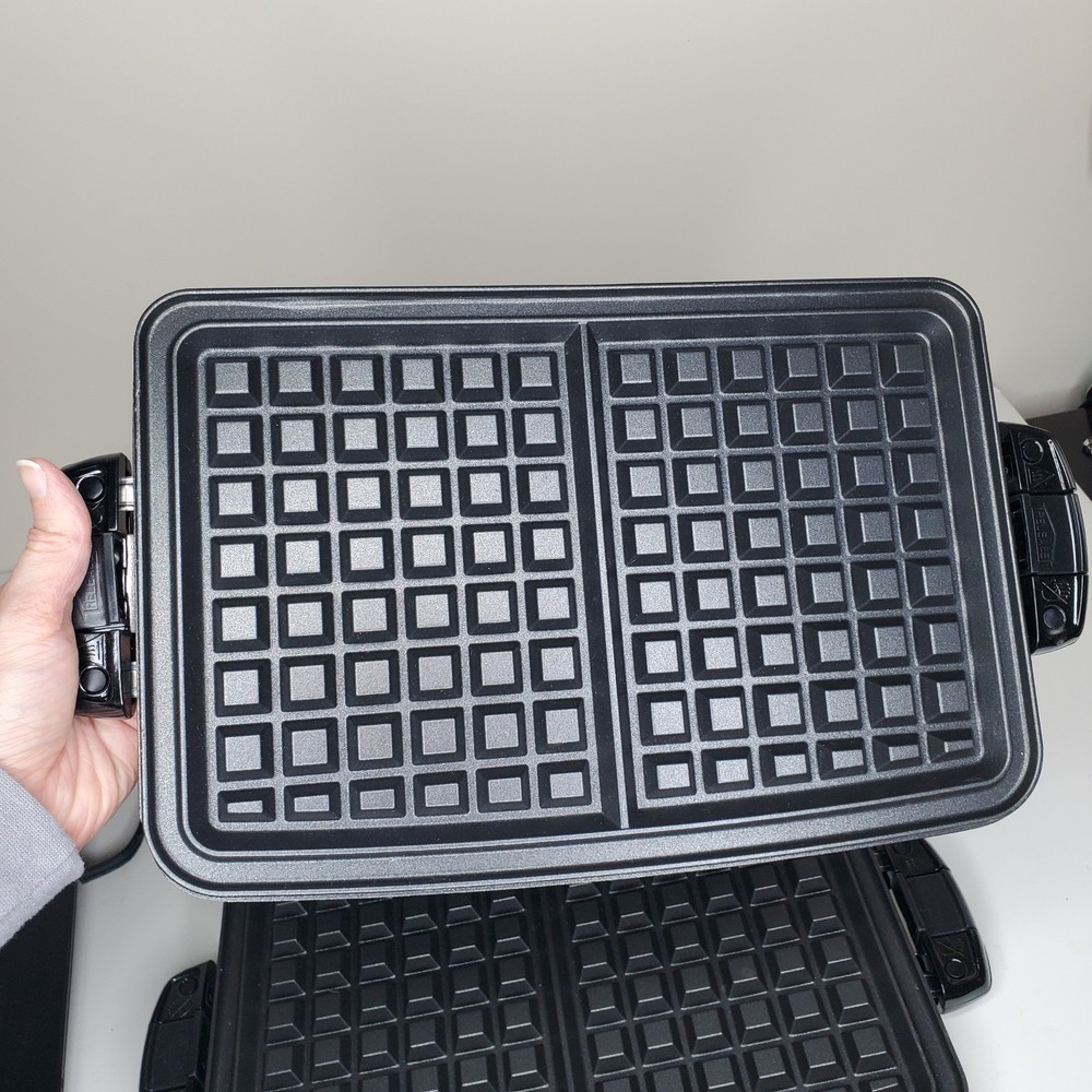 George Foreman EVOLVE Grill System Silver Ceramic Grill Plates GRP4842P WORKS