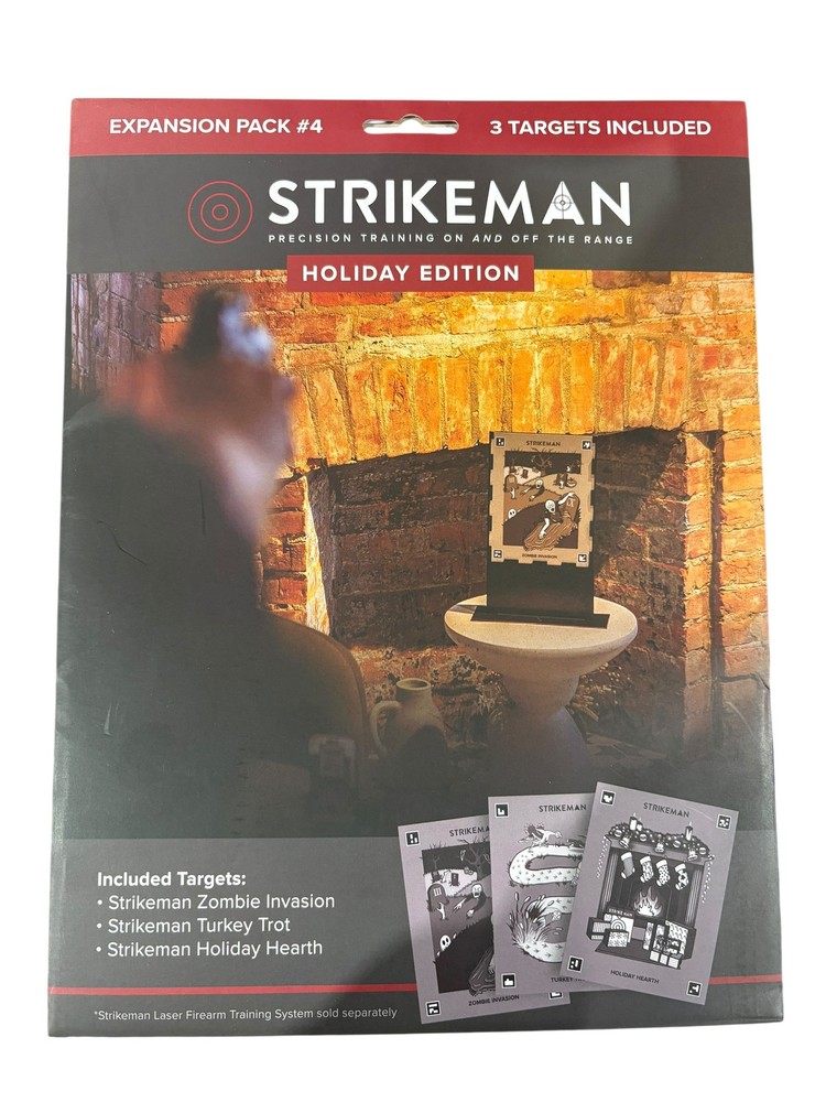 Strikeman, Precision Range, Indoor, Target Sheets, Holiday Edition, 3pk