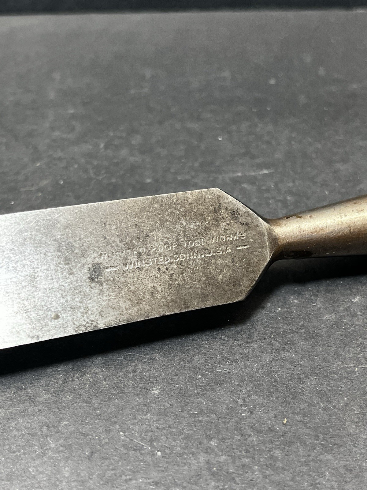 Vintage T.H. Witherby Winstead Edge Works 1" Beveled Edge Socket Chisel - USA