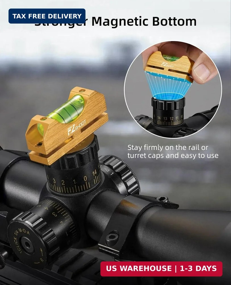EZshoot Scope Leveling Kit with High-precision Bubble Leveling System Magnetic U