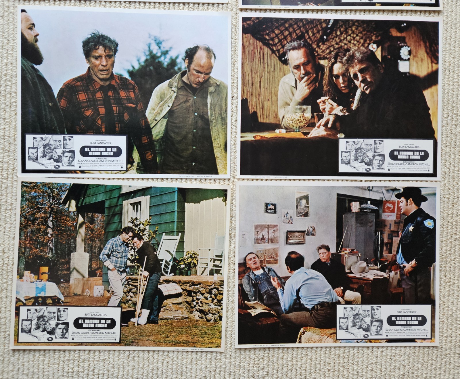 Girl From Petrovka + Midnight Man, 2X original 11x14 lobby sets SPANISH