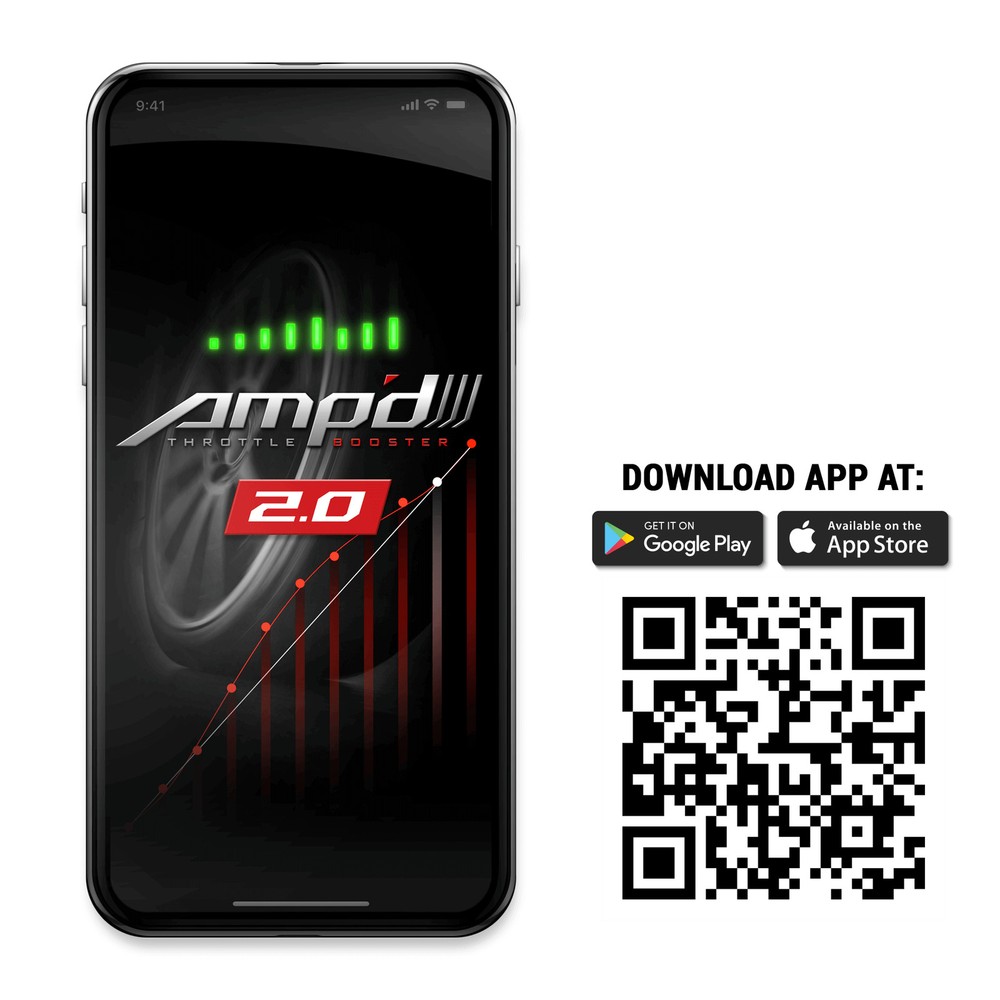 Amp'D 38862-2 Throttle Booster 2.0 with Bluetooth Switch