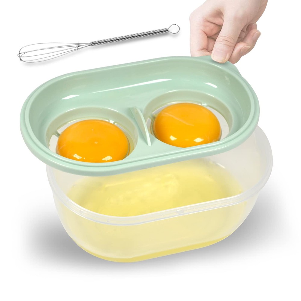 Egg White Separator with Egg Beater, Egg Separator Yolk White Separator Egg F...