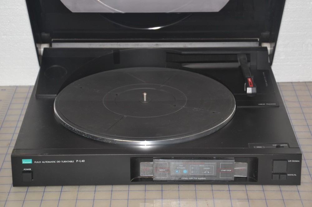 Works Great!! SANSUI P-L40 LINEAR TRACKING DIRECT DRIVE FULL AUTOMATIC TURNTABLE