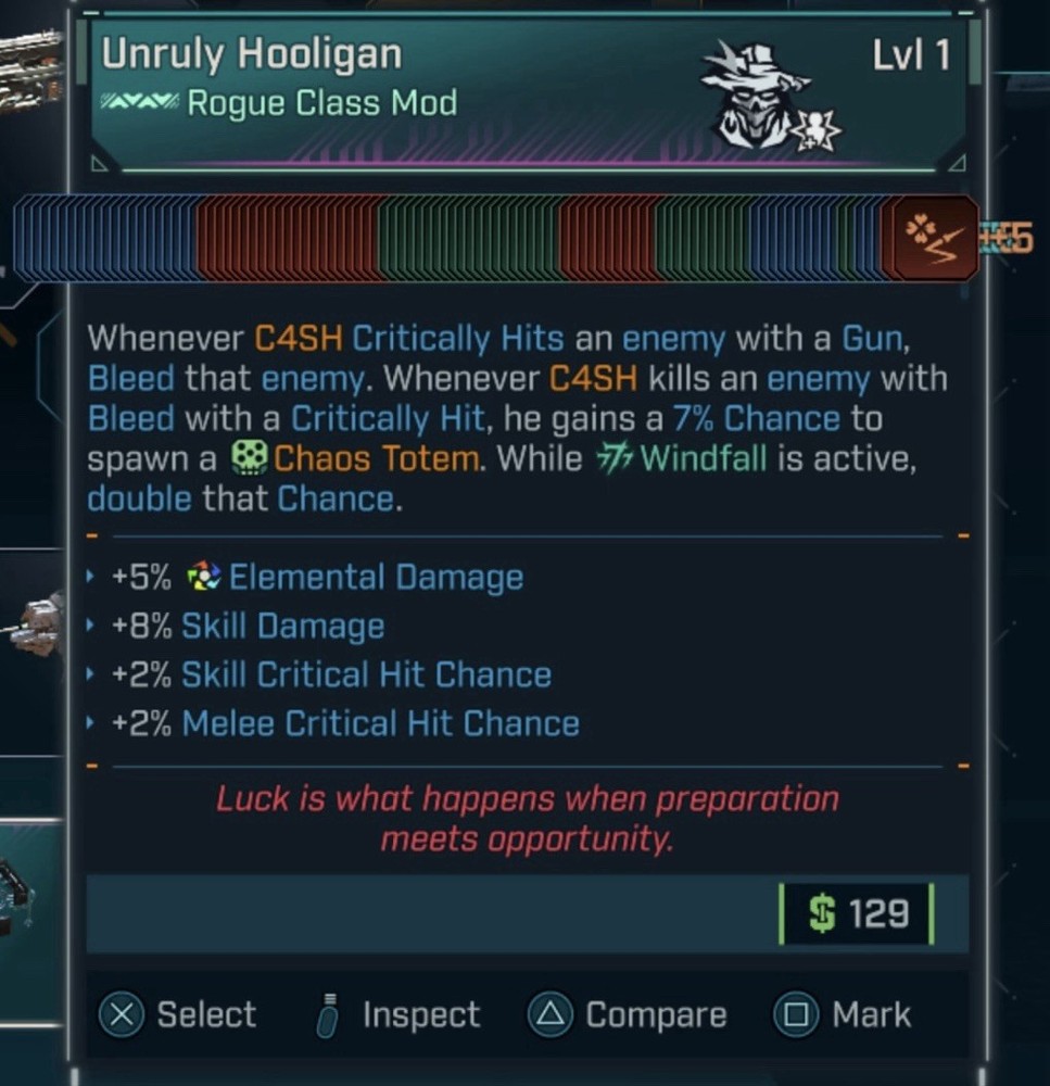 Borderlands 4 C4SH Modded Class Mods Level 1 & 60