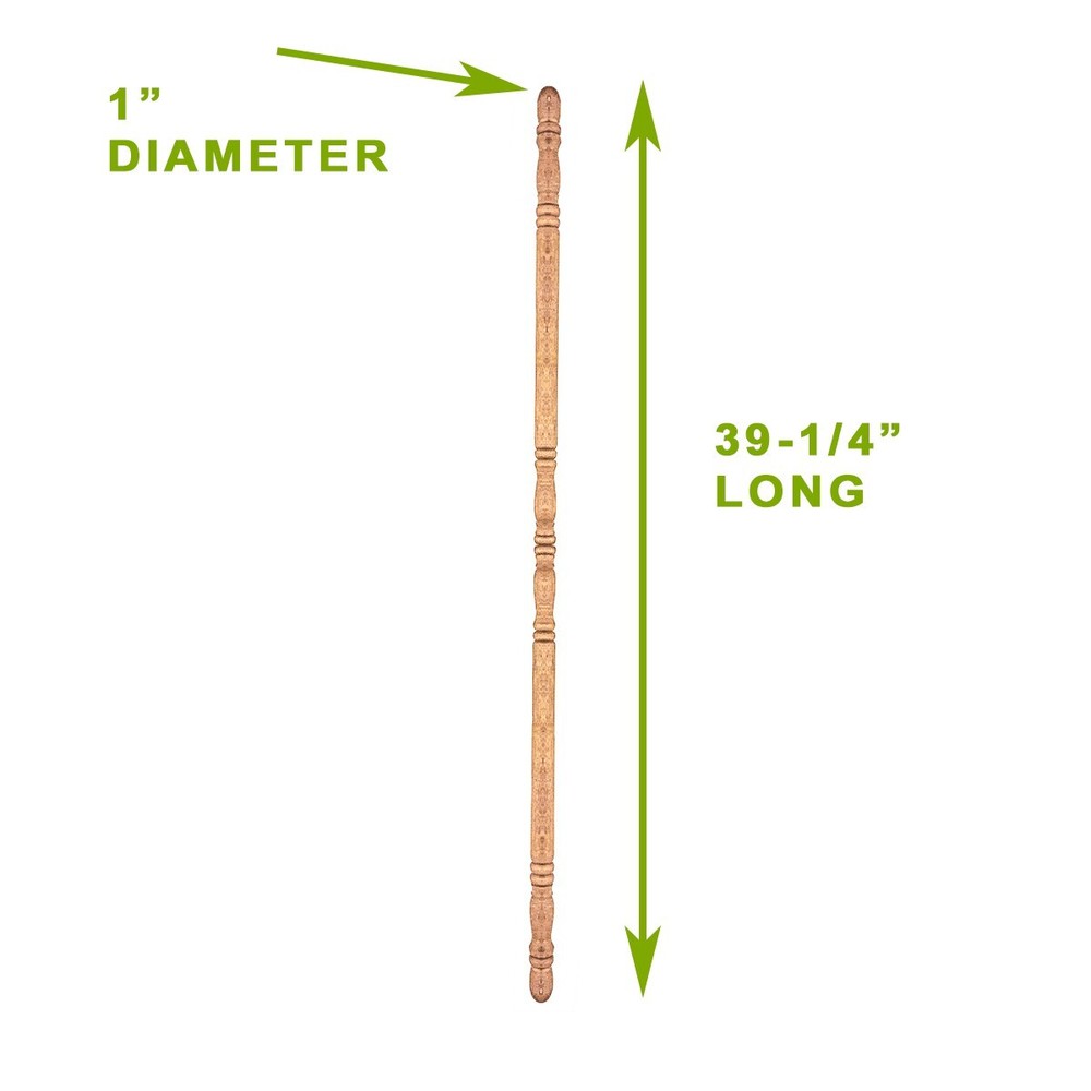 Light Hardwood Edge and Corner Guards Unfinished 1" Diameter Corner Protector