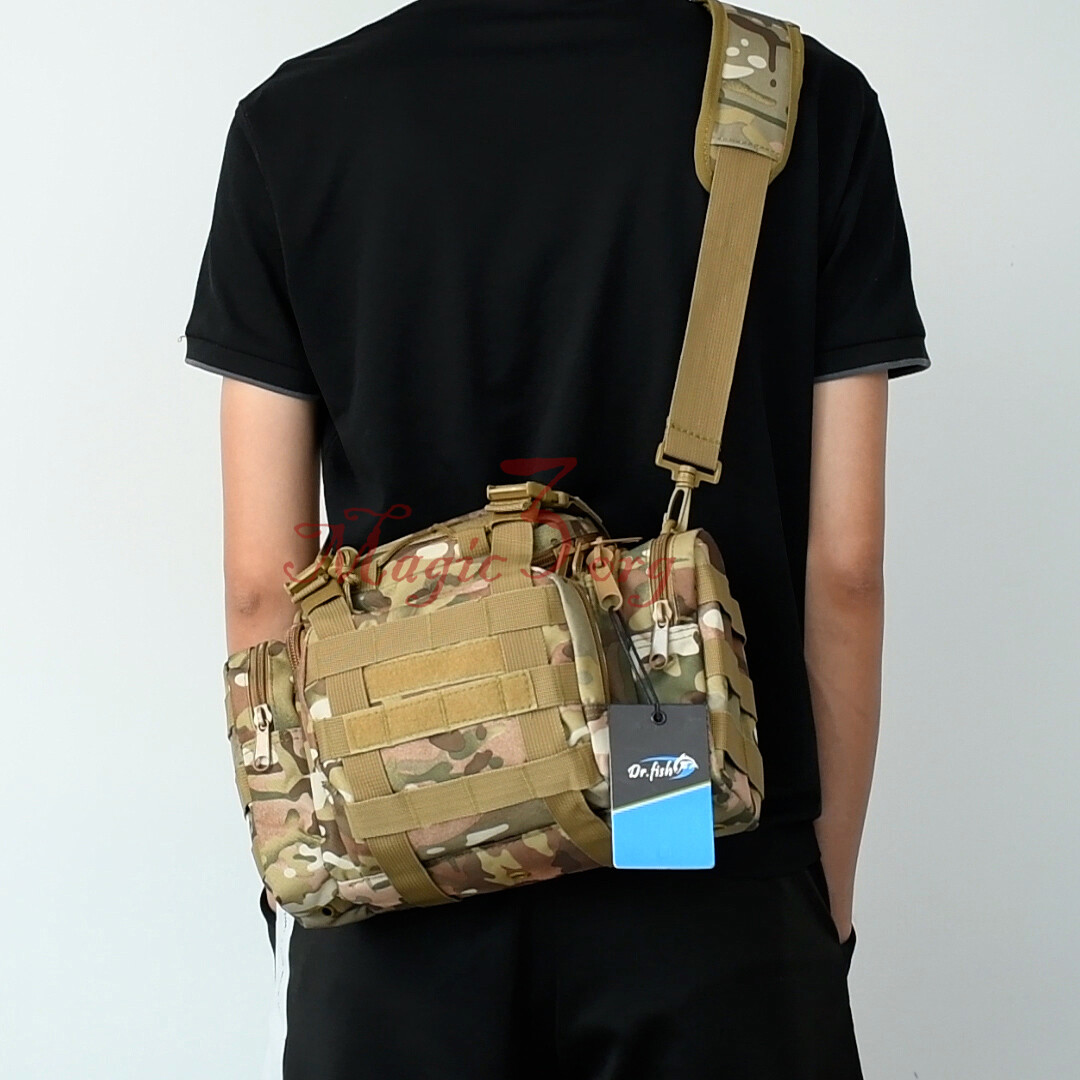 Fishing Tackle Bag Loaded 60pcs Spoon Lure Crankbait 5 Box Storage Mixed Lot US