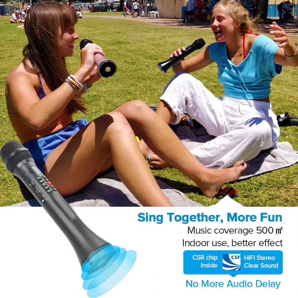 Karaoke Microphone Machine Wireless Speaker SingMasters SM30 CarPool,Bluetooth