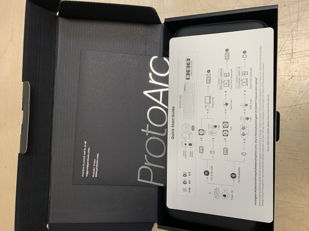 Foldable Keyboard and Mouse, XKM01 True Full-Size Folding Wireless Keyboard