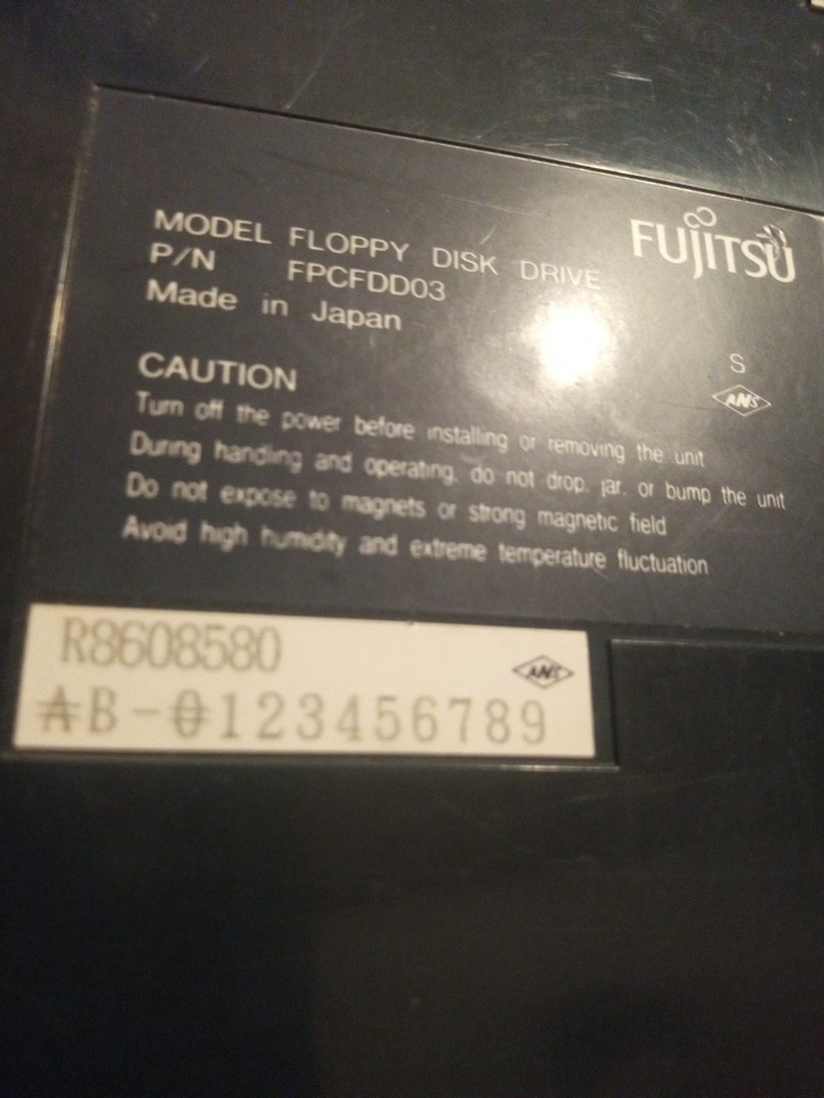 Fujitsu External Floppy Disk Drive FDD, Model FPCFDD03