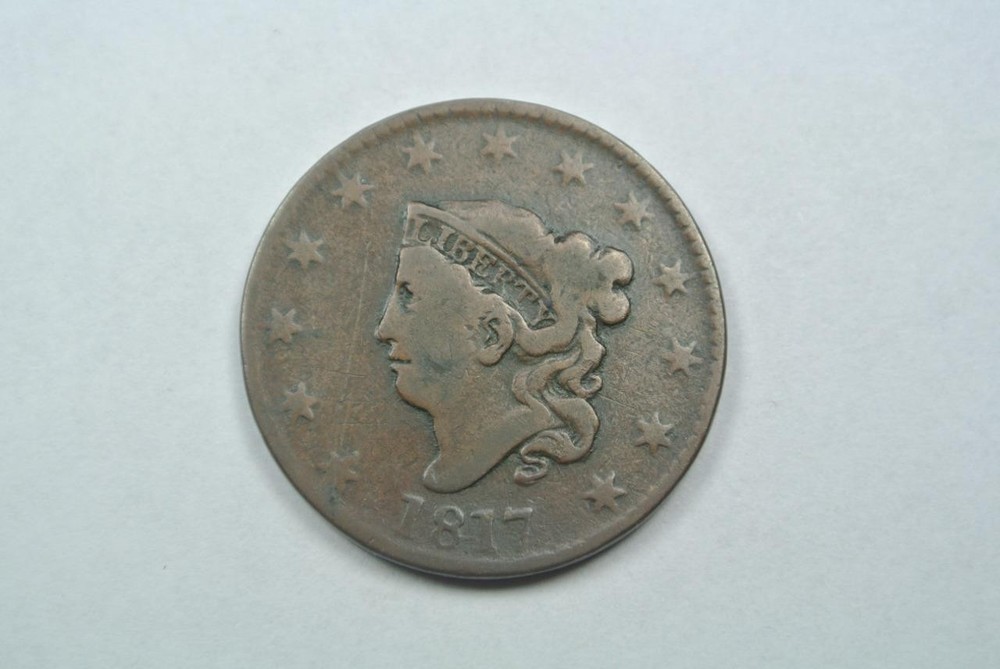 1817 Coronet Large Cent, Fine Condition - C3125
