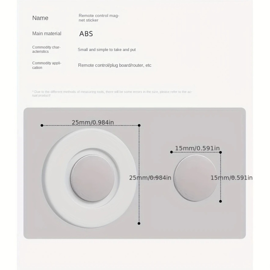 12pcs Magnetic Remote Holder Wall Mount Adhesive TV Remote Organizer - NEW