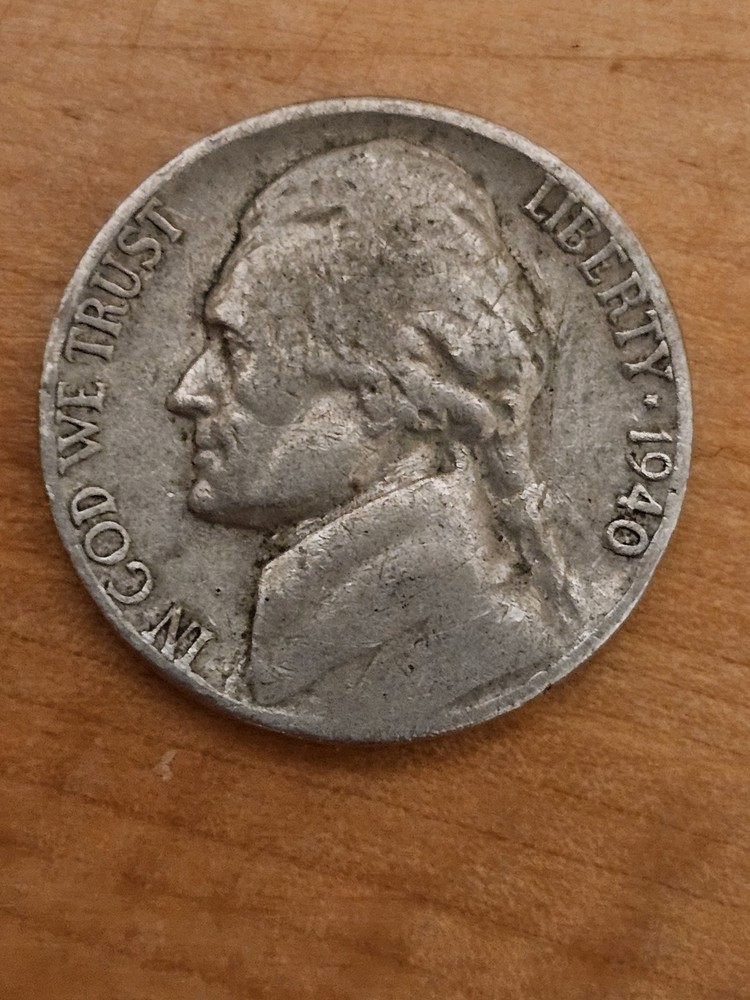 1940 Error Nickel Coin
