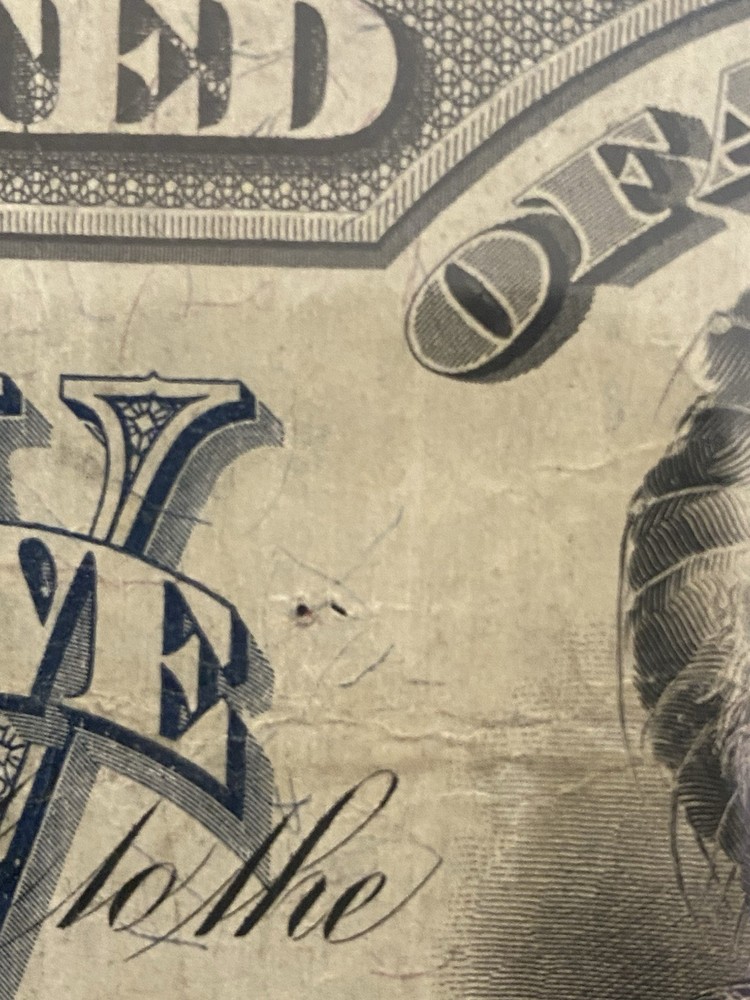 1899 $5 LARGE Size INDIAN CHIEF Silver Certificate!