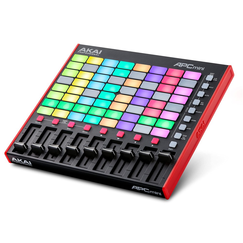 APC Mini MK2 USB MIDI Controller: 64 RGB Pads, Ableton Live Lite, Drum & Note...