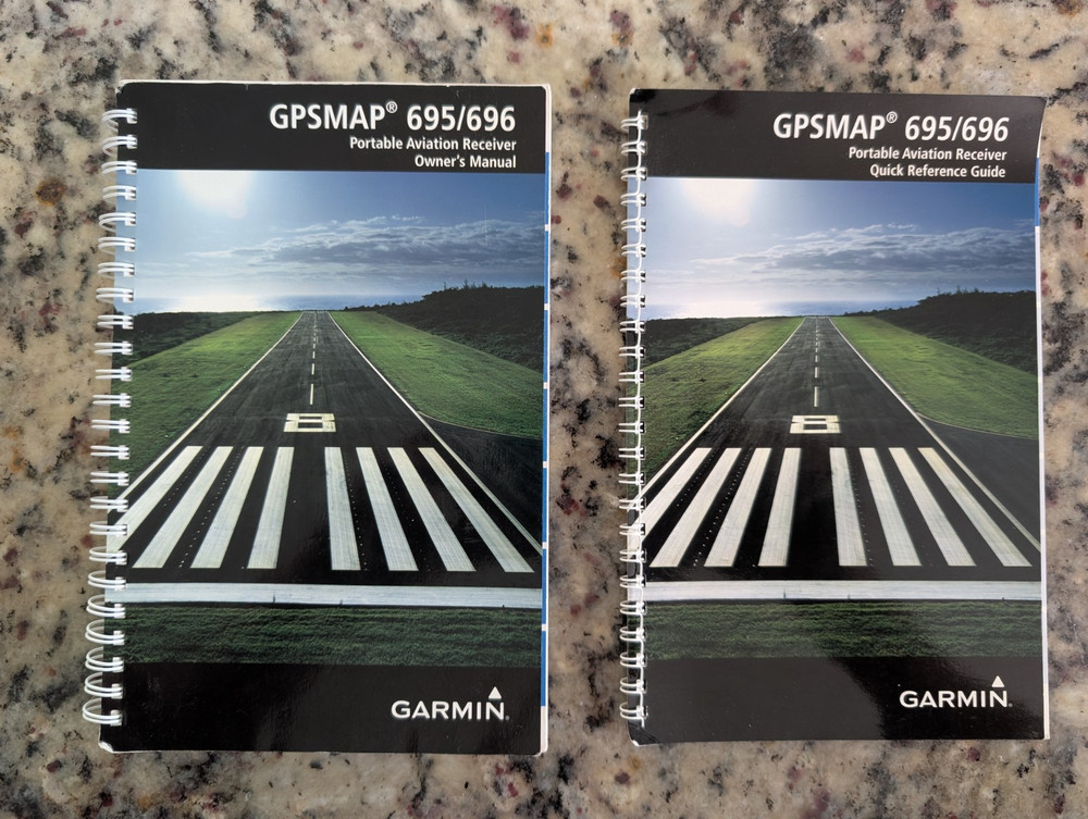 Garmin GPSMAP 696 Owner's Manual and Quick Reference Guide.