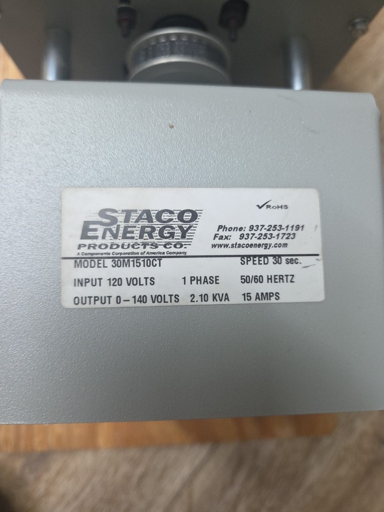 Staco Energy Variable Transformers 30M1510CT 120V Single Phase