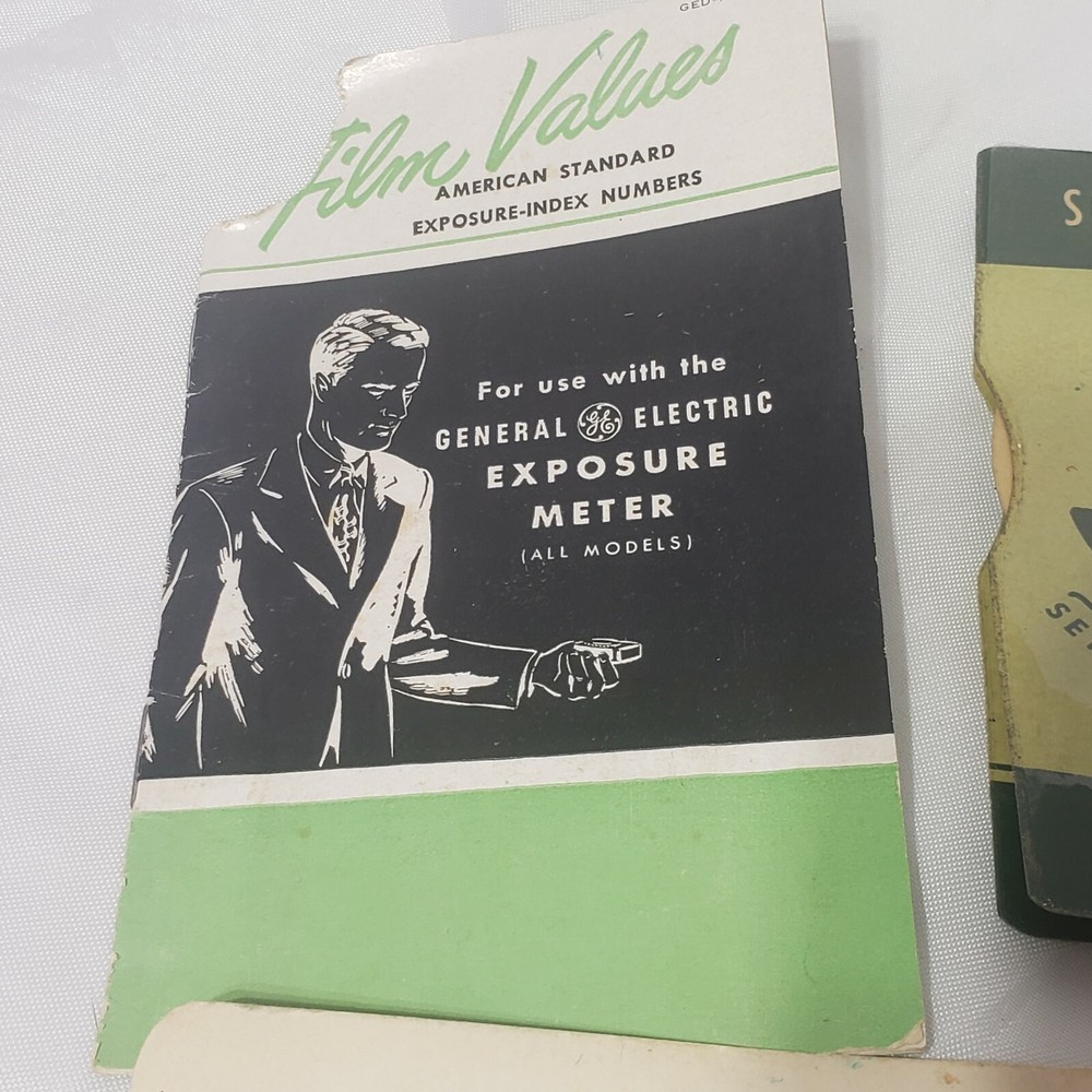 1950 GENERAL ELECTRIC Film Values, ready reference guide and Scale selector
