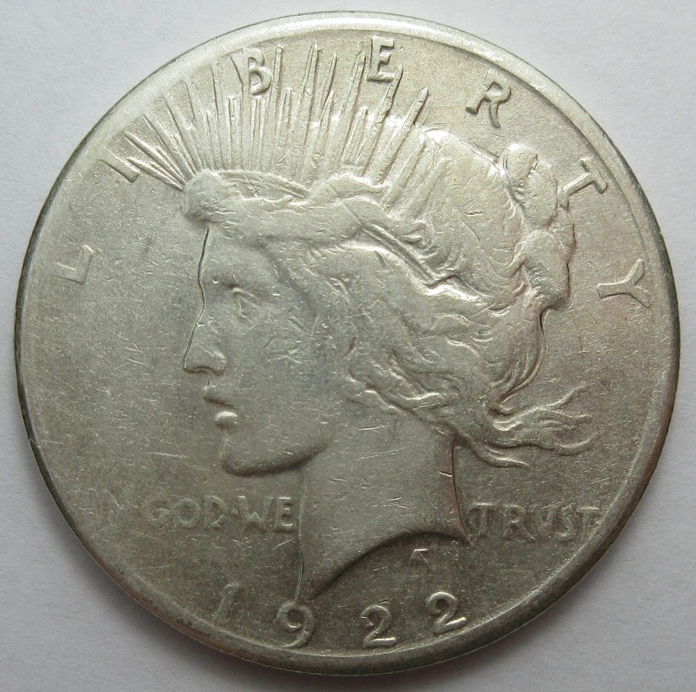 1922-S Silver Peace Dollar -VF- (#118p)
