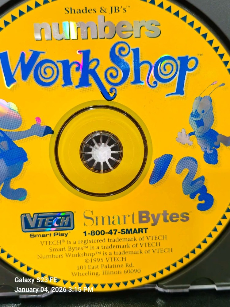 Vtech Numbers Workshop Ages 3-6 (PC) Learn Teach Home School CD Education Tutor
