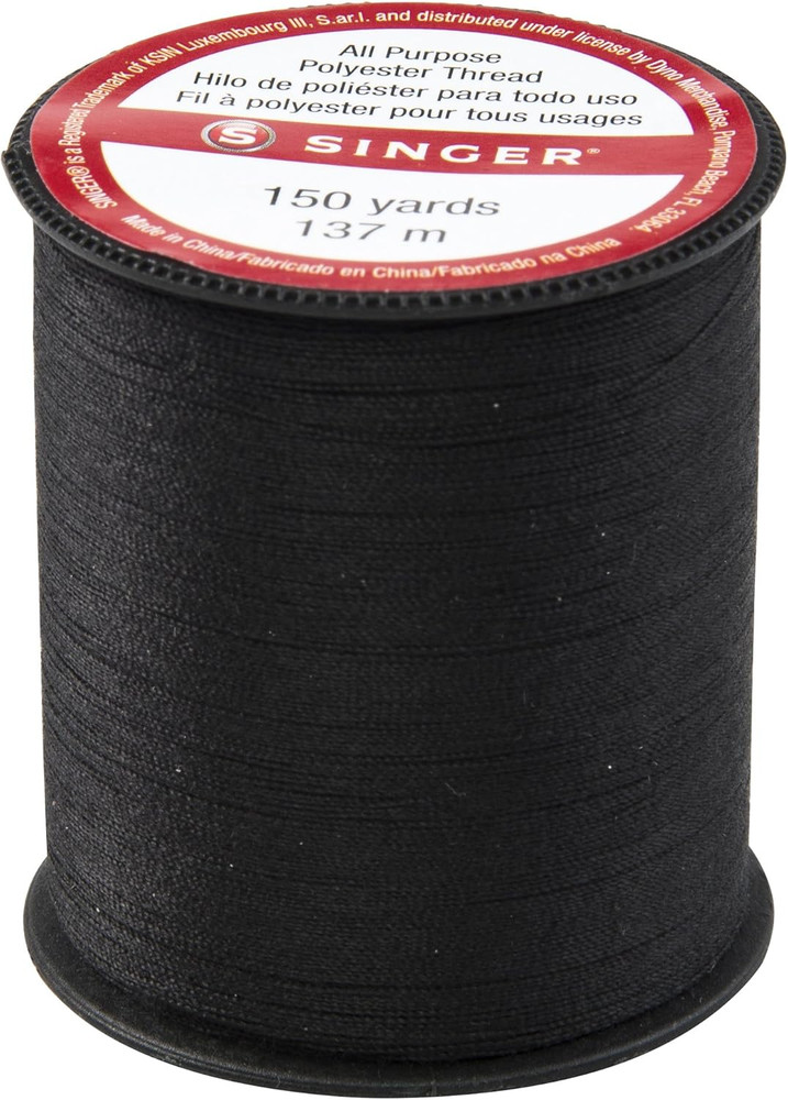 60110All Purpose Polyester Thread, 150 Yards, Black