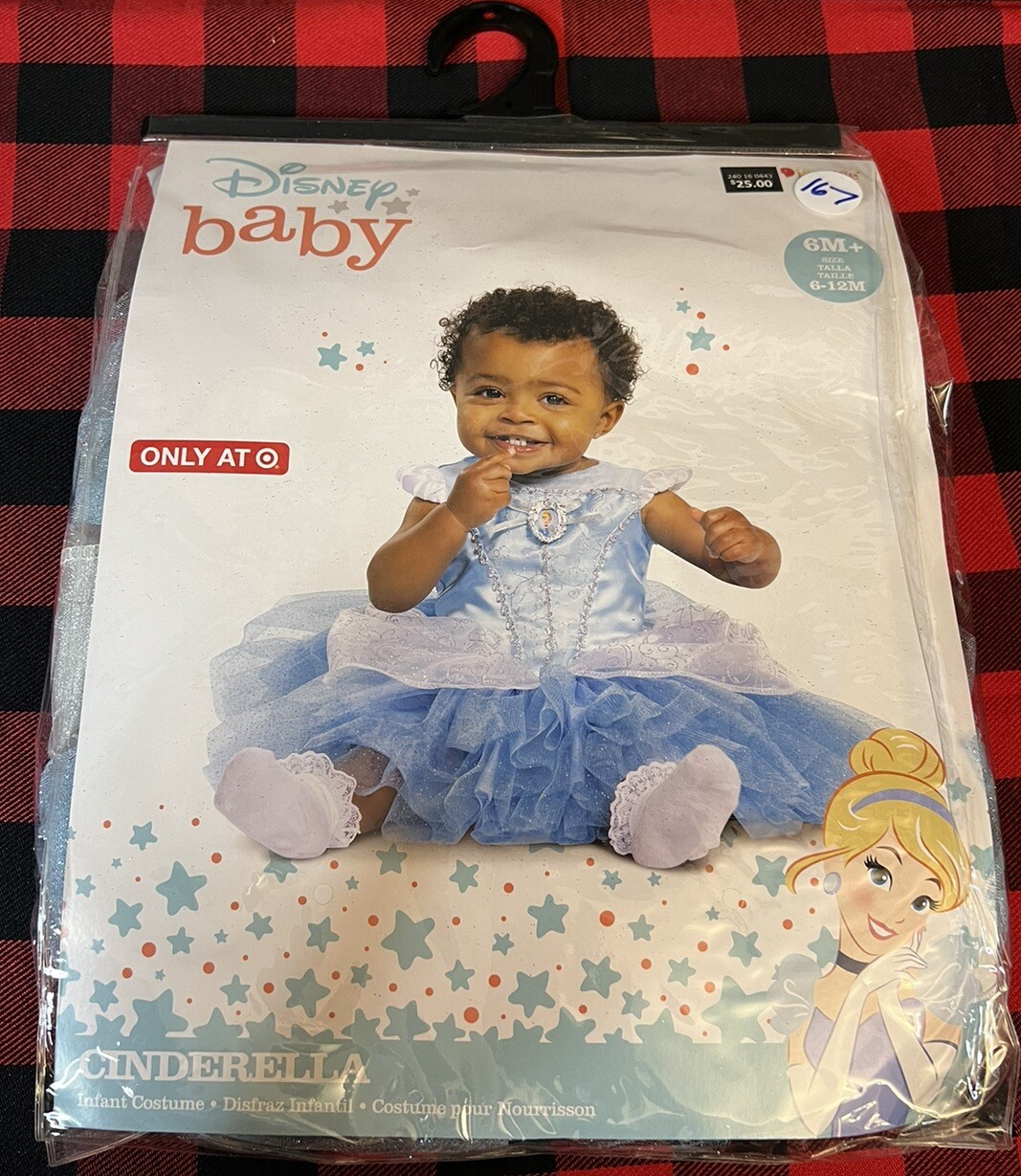 Disney Princess Baby Cinderella Halloween Costume Size 6-12M