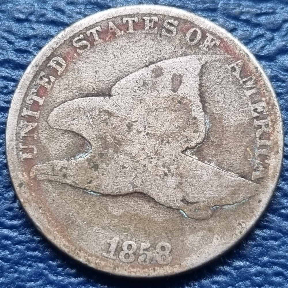 1858 Flying Eagle Cent 1c Circulated #72938