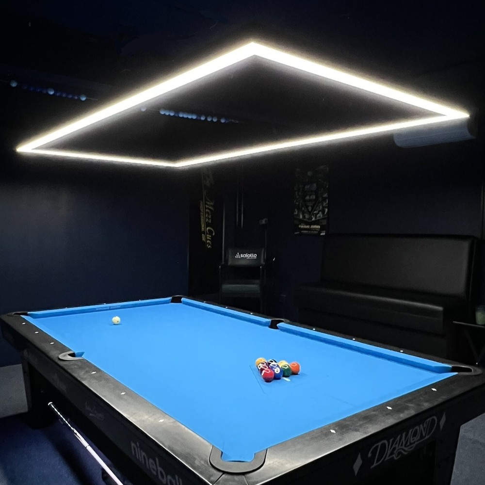 8FT Modern Pool Table Lighting - Perimeter LED Billiard Lights