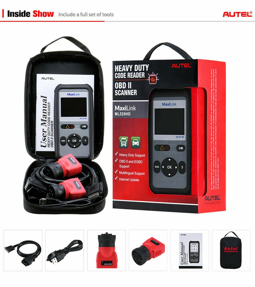 Autel ML529 Code Reader OBD II MaxiLink Professional Auto Diagnostic Scanner New