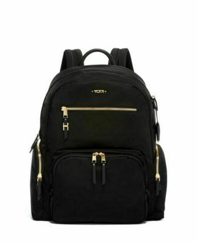 TUMI /Voyageur Carson Black/Gold Hardware-Backpack