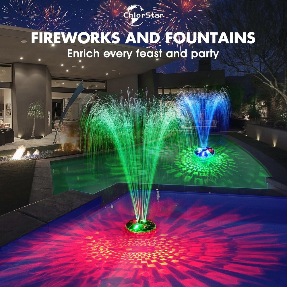 Upgraded Pool Fountain with Remote