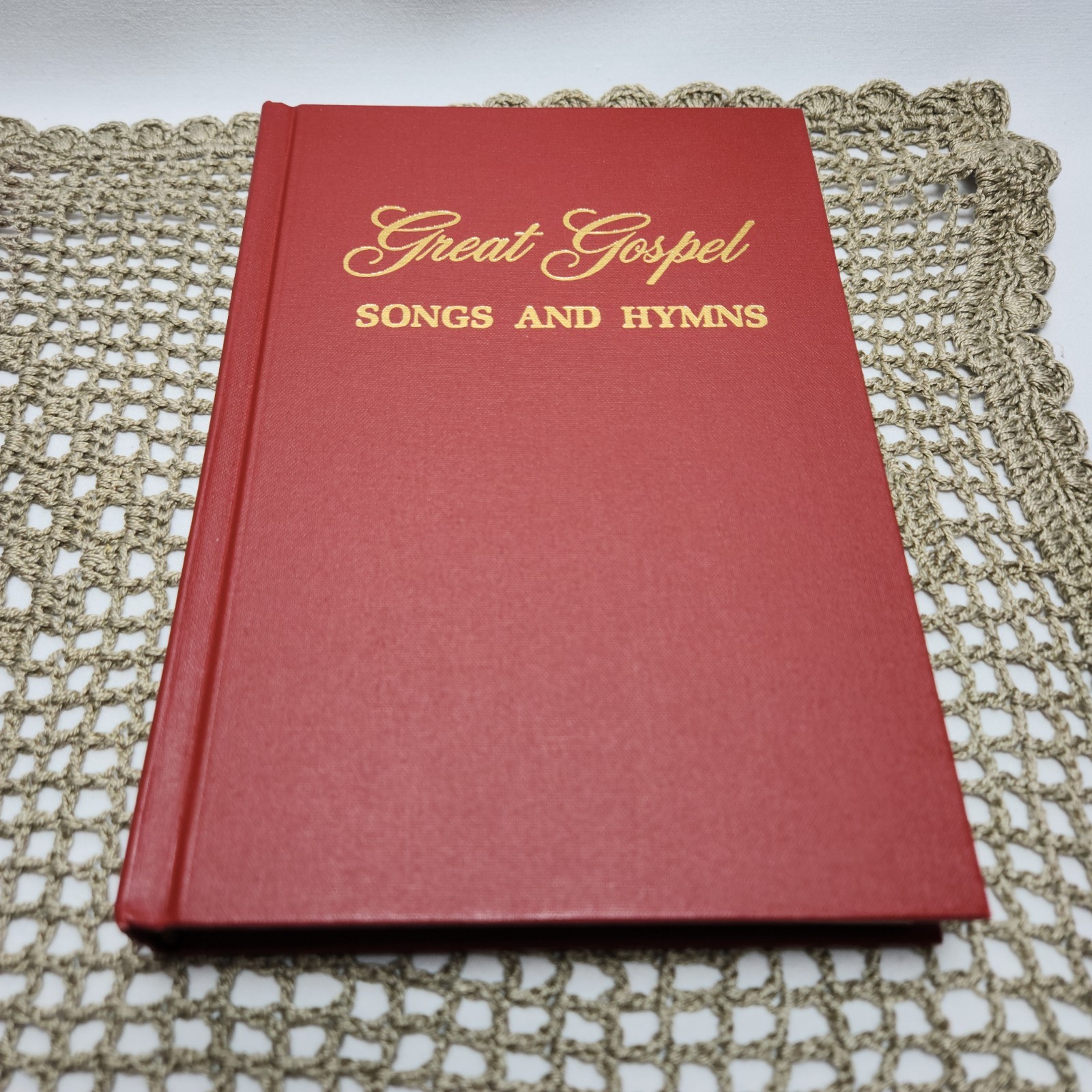 Vintage 1976 Great Gospel Songs And Hymns Red Hardcover Shape Note Edition