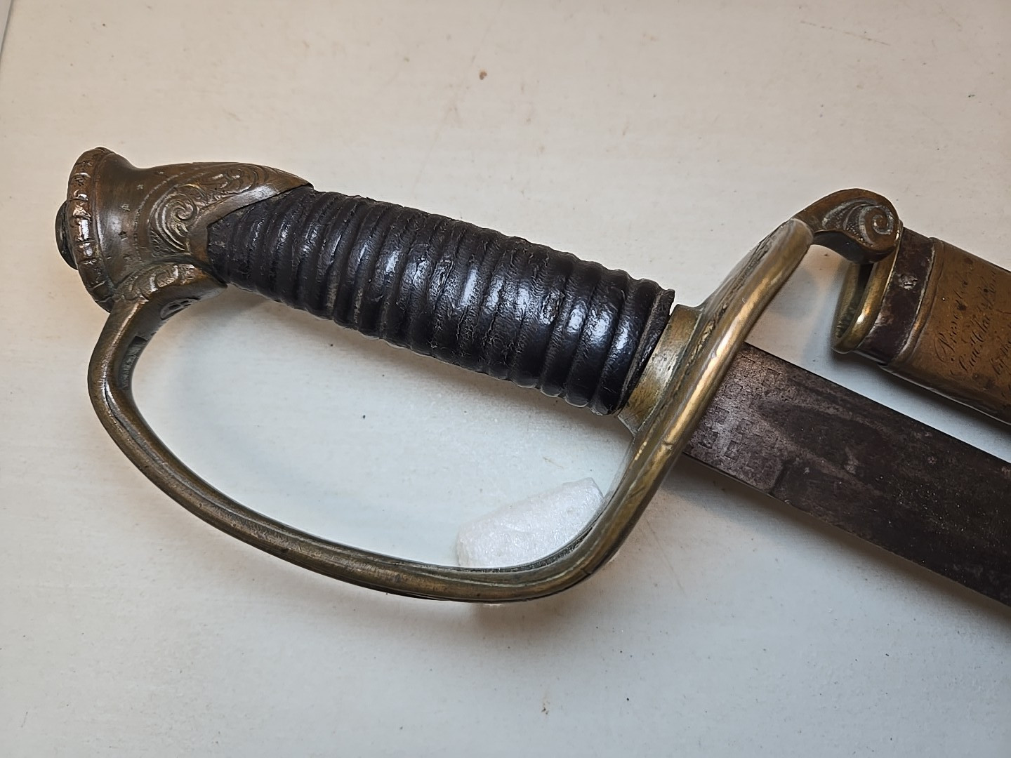 Civil War Model 1850 Foot Officers Sword with Scabbard, Used