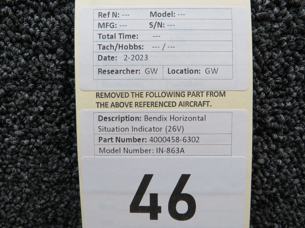 4000458-6302 Bendix IN-863A Horizontal Situation Indicator (26V)